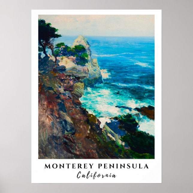 Poster Point Lobos Monterey Peninsula Californie Mer (Devant)