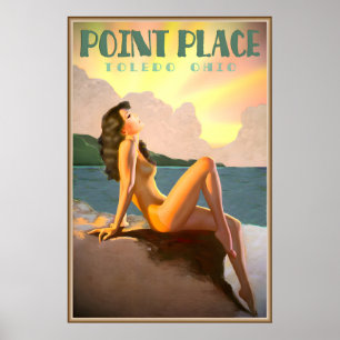 Poster Point Place Toledo Ohio Natalie Wood Rétro Épinglé
