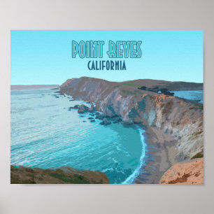 Poster Point Reyes National Seashore California Vintage