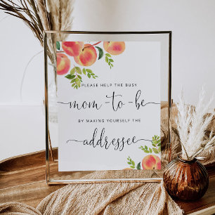 Poster Pointer aider Maman occupée Adresse une enveloppe