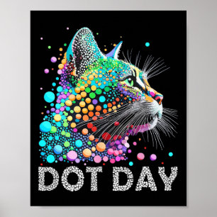 Poster Points colorés Amoureux des chats Joyeux maillots