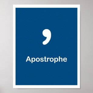 Poster Points de ponctuation - Apostrophe