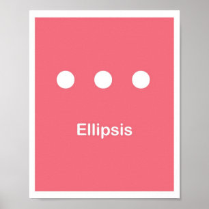 Poster Points de ponctuation - Ellipse