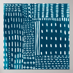 Poster Points de Sashiko