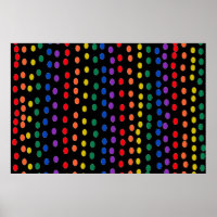 Points Rainbow Candy sur noir