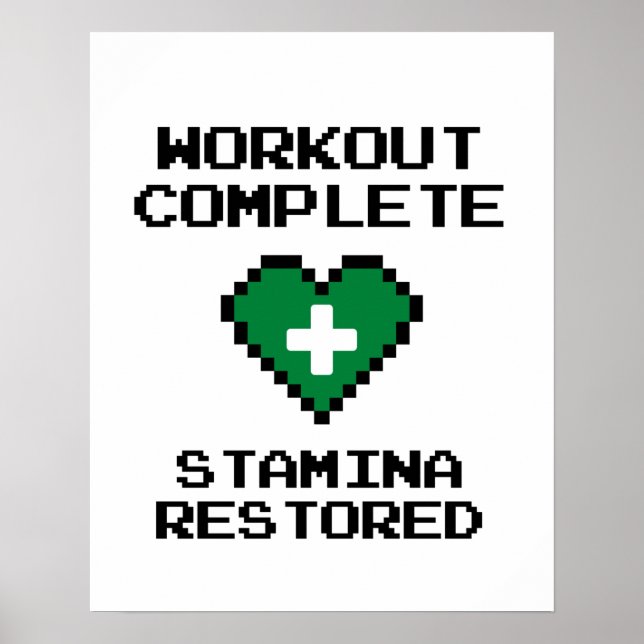 Poster Points Stamina terminés de l'entraînement restauré (Devant)