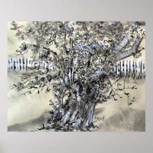 Poster Poirier et Piquets / Artiste Larry Lerew