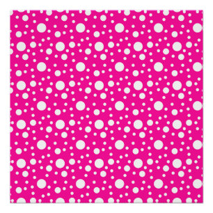 Poster Pois d'été rose