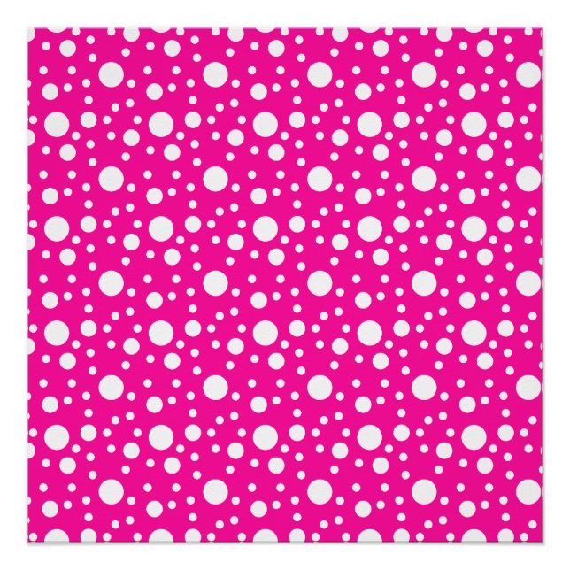 Poster Pois d'été rose (Devant)