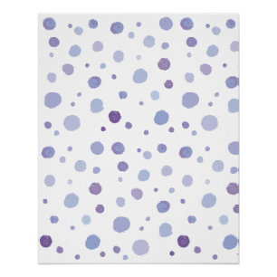 Poster pois peints à la main