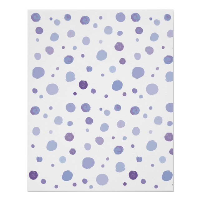 Poster pois peints à la main (Devant)
