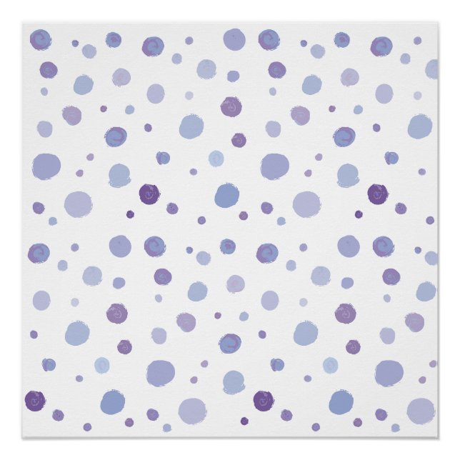 Poster pois peints à la main (Devant)