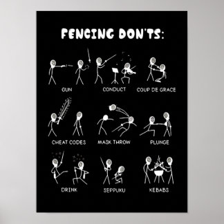 Poster Poison de Fencing | I Always Win All Match