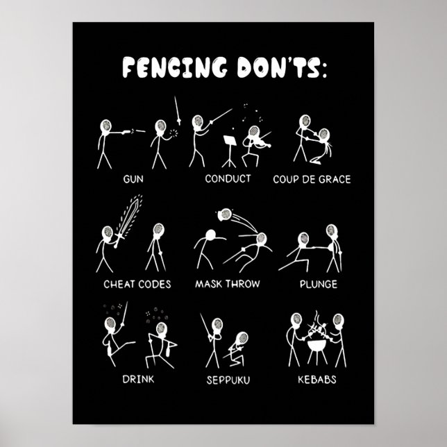 Poster Poison de Fencing | I Always Win All Match (Devant)