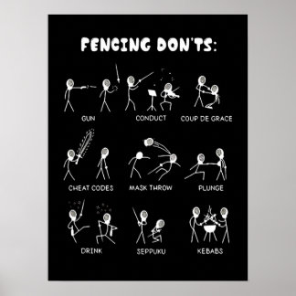 Poster Poison de Fencing | I Always Win All Match