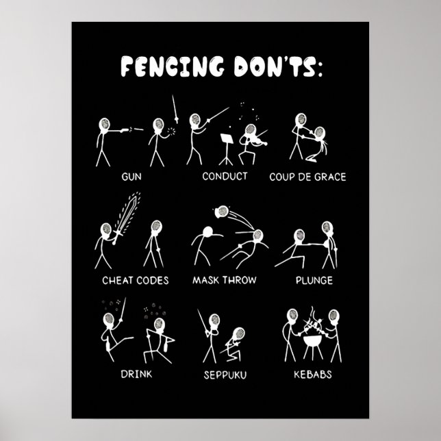Poster Poison de Fencing | I Always Win All Match (Devant)