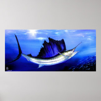 Poster Poisson à voile "Reel Treat"