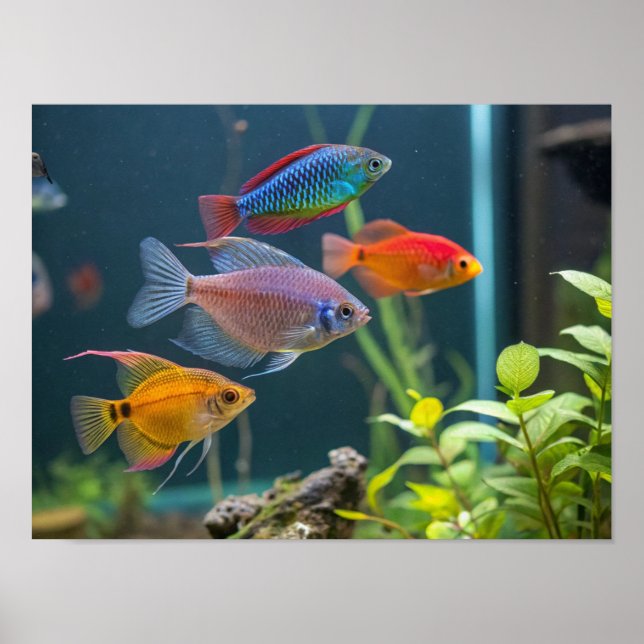 Poster poisson aquarium (Devant)