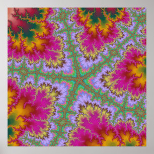 Poster Poisson cactus rose