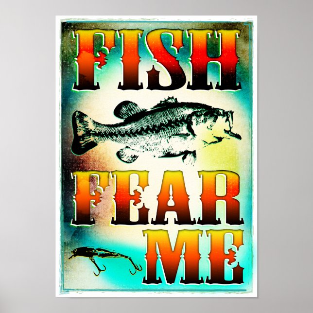 Poster Poisson Fear Me Poster (Devant)