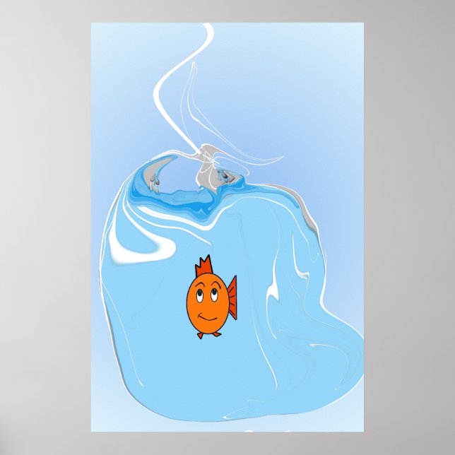 Poster Poisson inquiet (Devant)