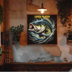 Poster Poisson Majestueux : La Merveilleuse Grosse Bouche