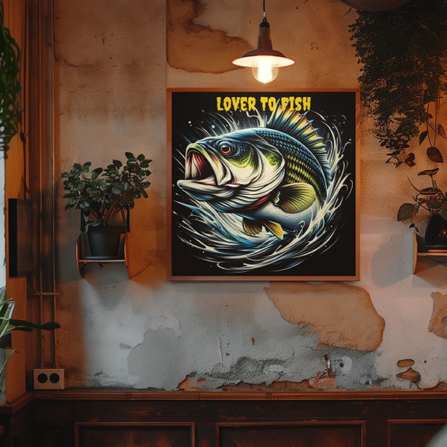 Poster Poisson Majestueux : La Merveilleuse Grosse Bouche (Créateur téléchargé)