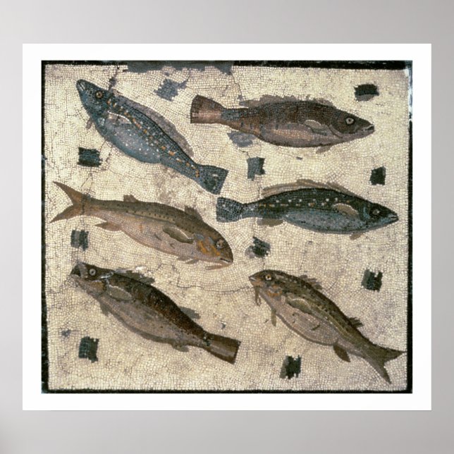Poster Poisson (mosaïque) (Devant)