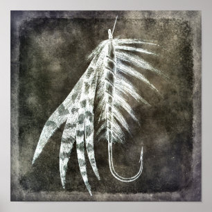 Poster Poisson - Pêche à la mouche Pêche à la ligne Poiss