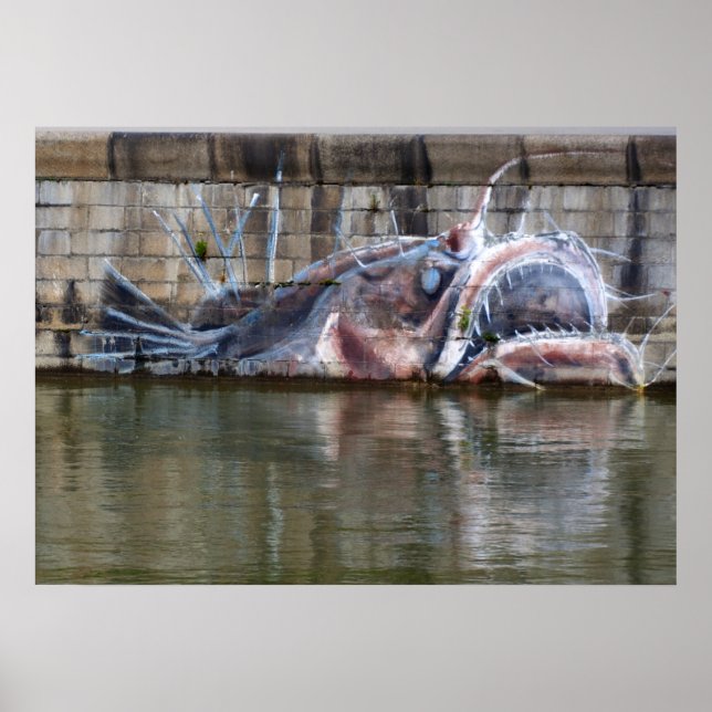 Poster Poisson-pêcheur (Devant)