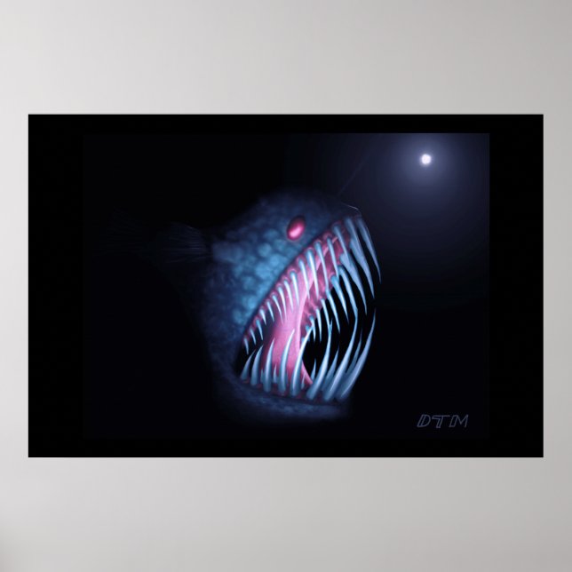 Poster Poisson pêcheur (Devant)