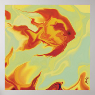 Poster Poisson rouge 1