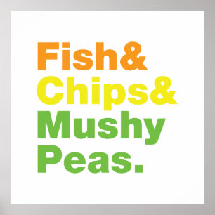 Poster Poissons & Chips & Pois Musqués.