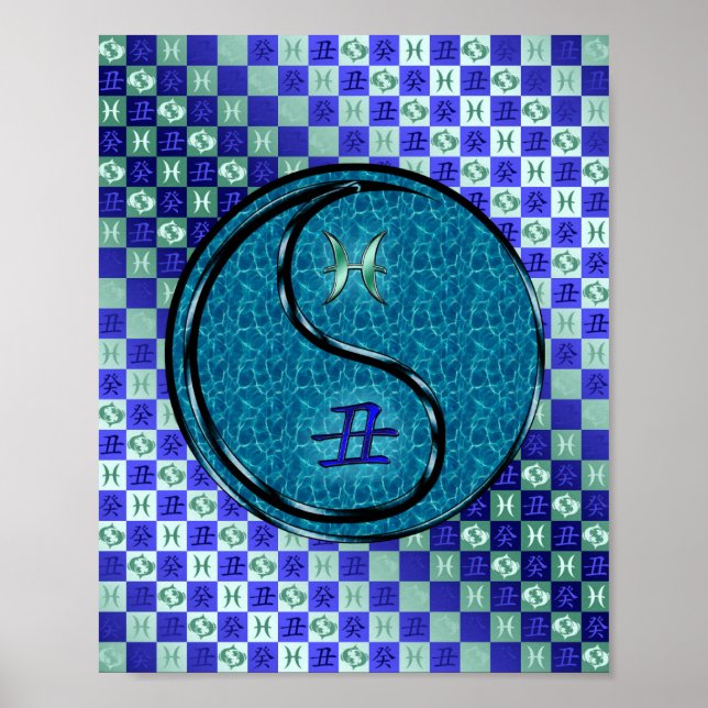 Poster Poissons et Ox d'eau (Devant)