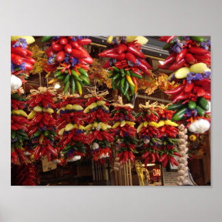 Poster Poivrons au marché Pike Place