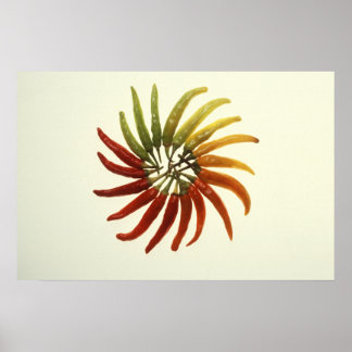 Poster Poivrons chauds