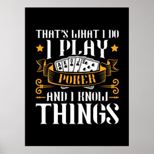Poster Poker C'Est Ce Que Je Joue