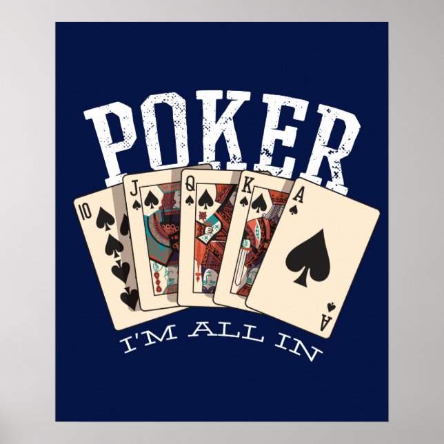 Poster Poker Je suis tout dedans (Devant)
