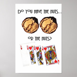 Poster Poker Nuts