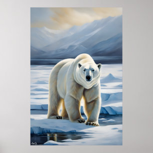 Poster   Polar Bear   Malerei