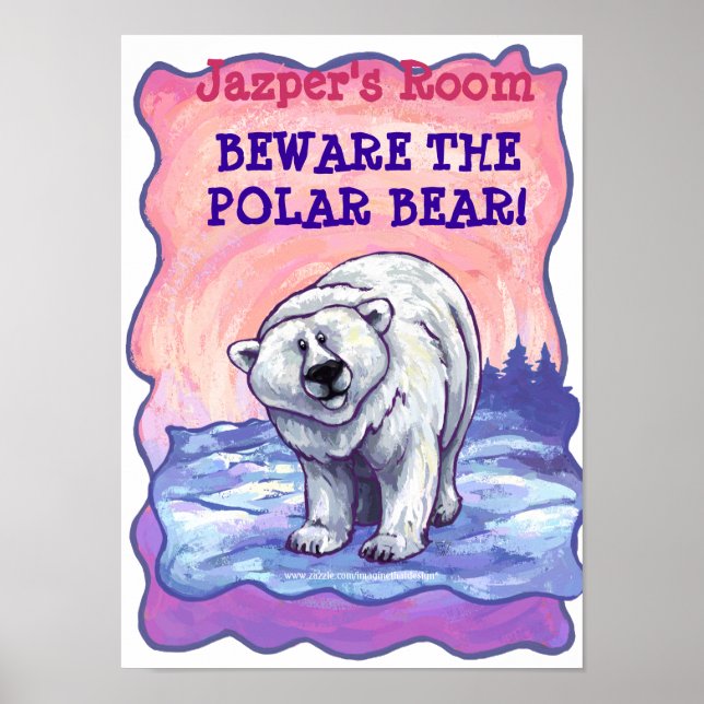 Poster Polar Bear My Room (Devant)