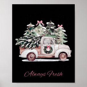 Poster Pôle Nord Arbre de Noël Ferme toujours Fraîches No