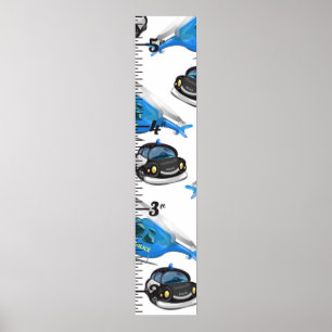 Poster Police, ambulance et pompiers affichent un graphiq