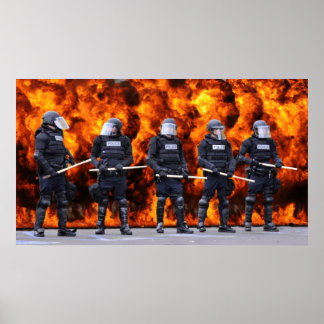 Poster Police anti-émeutes
