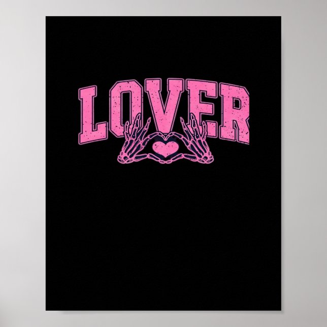 Poster Police Avec Squelette Mains Classique (Devant)