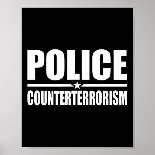 Poster Police Contre-terrorisme Costume d'application de  (Devant)