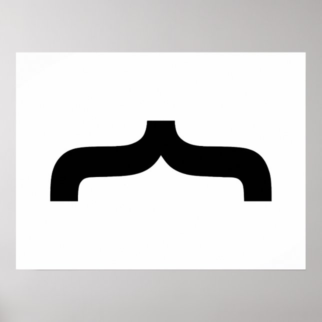 Poster Police Mustache (Devant)
