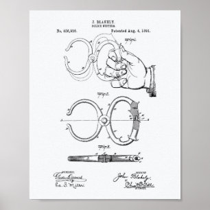 Poster Police Nippers 1891 Brevet - Livre blanc