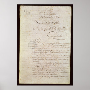 Poster Police Report from the Attendant to Napoleon