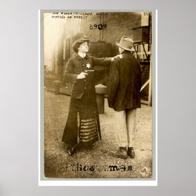 Poster Policewoman, 1909 (Devant)